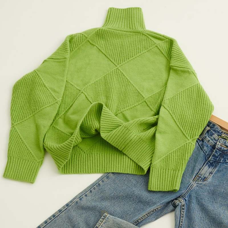 Denise – Casual Solid Color Knit Sweater