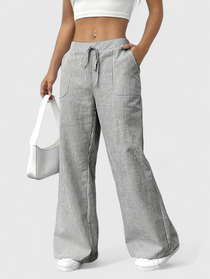 Dominique - Elegant Wide Pants