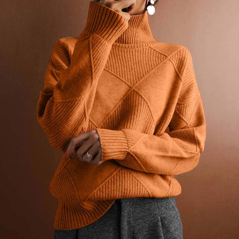 Denise – Casual Solid Color Knit Sweater