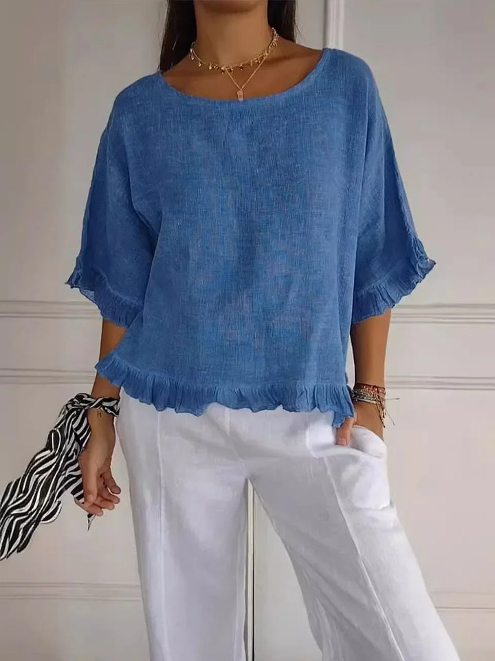 Francesca – Relaxed Button-Up Top