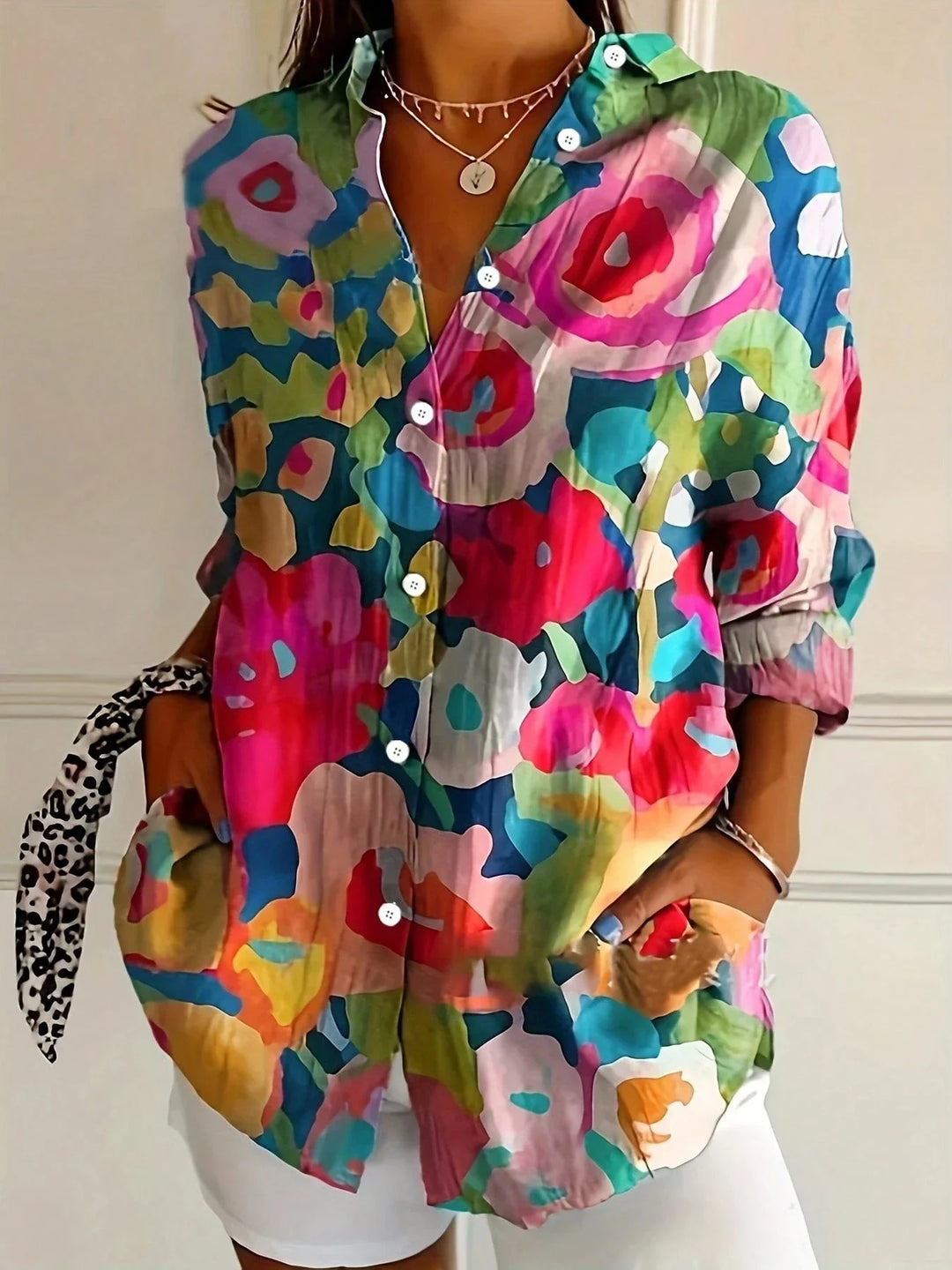 Renee – Playful Print Blouse