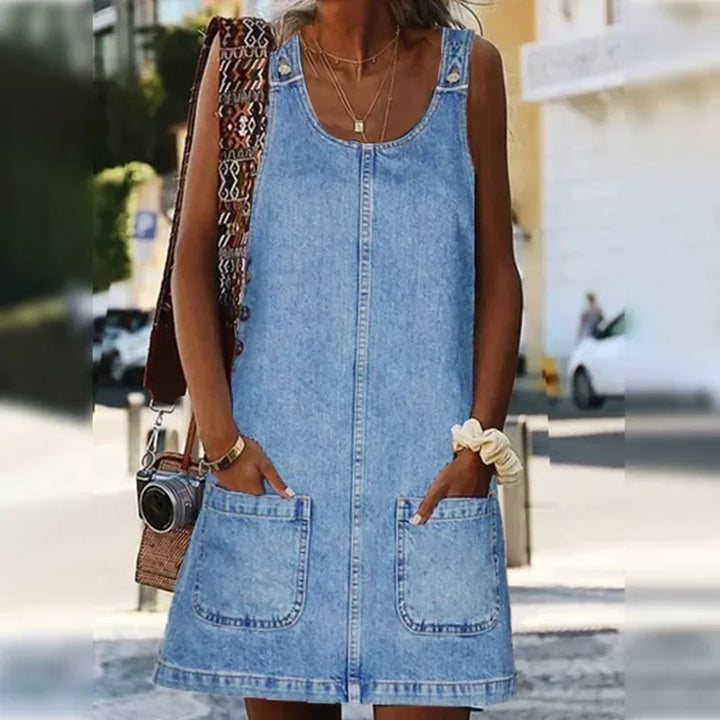 Mandy - Practical and Lightweight Denim Dress