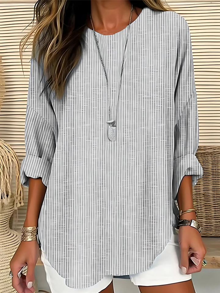 Alice – Striped Casual Blouse
