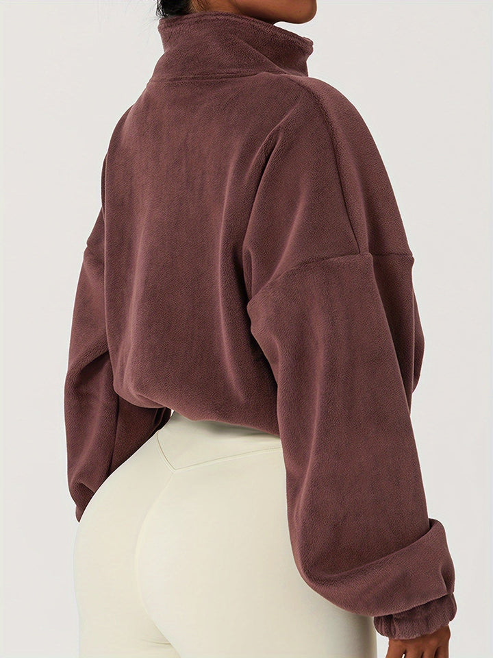 Velexia | Fleece Crop Top