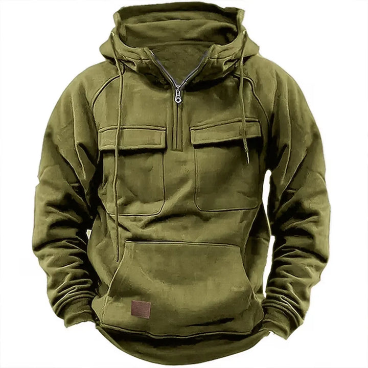 Adam – Hoodie with Zipper and Chest Pockets