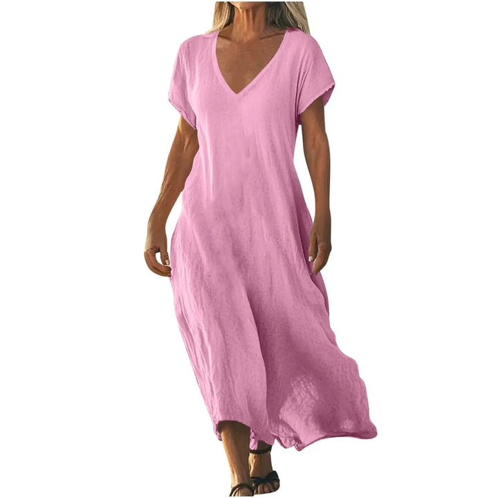 Colette – Relaxed V-Neck Maxi Dress