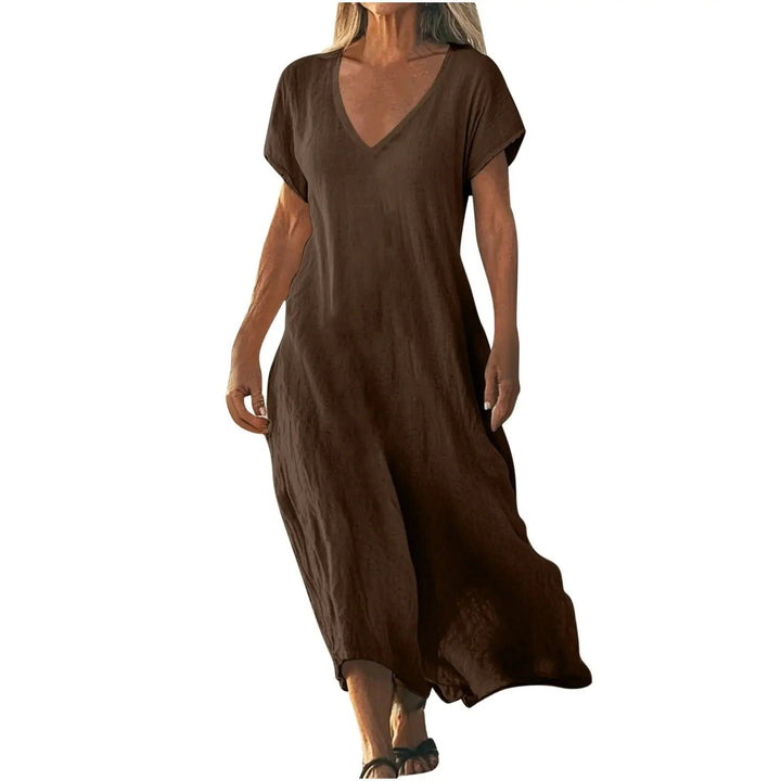 Colette – Relaxed V-Neck Maxi Dress