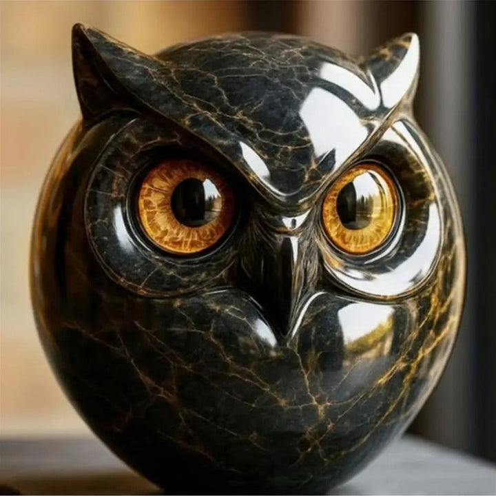 Ophelia – Marble Owl Sculpture