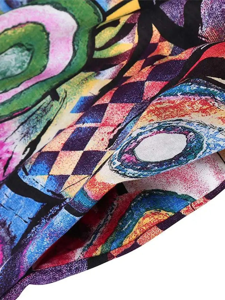 Barbara – Sleeveless Artistic Maxi Dress