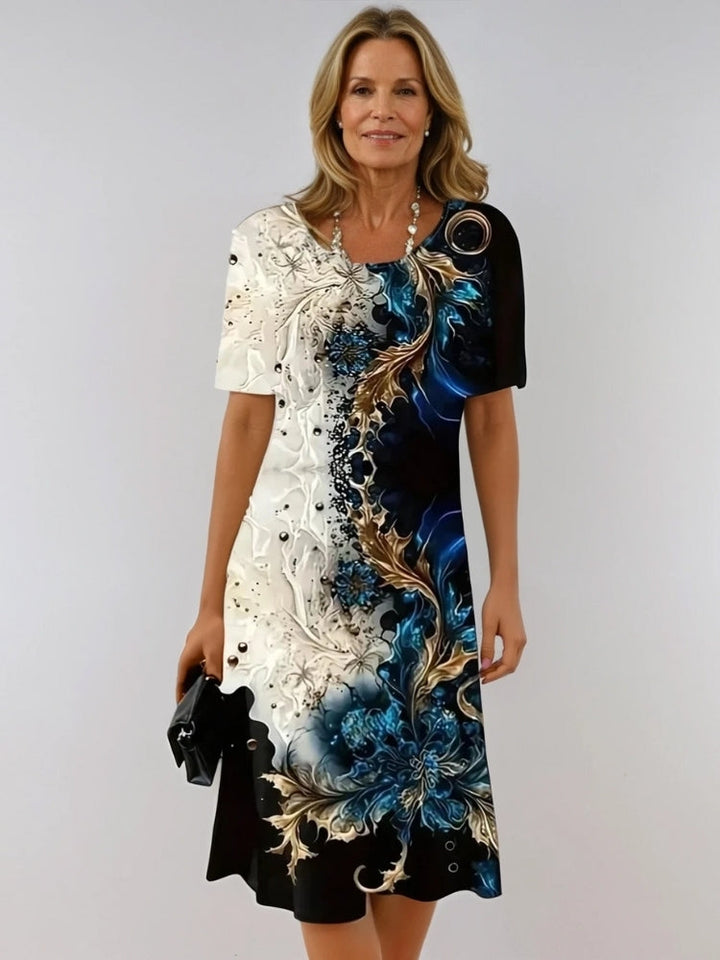 Leandria – Relaxed Floral Midi Dress