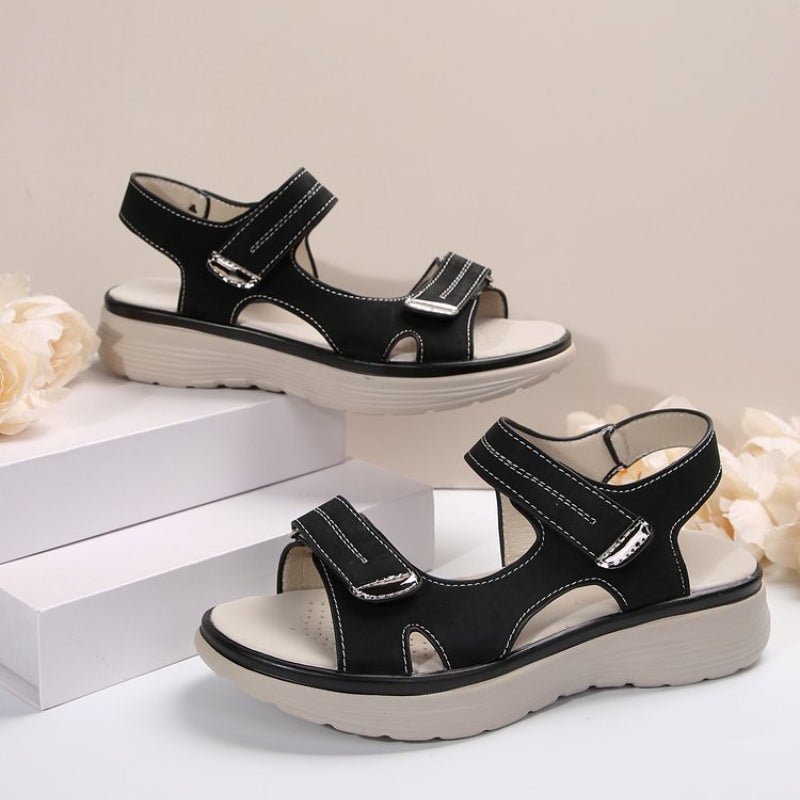 Mabel – Wedge Heel Sandals with Adjustable Straps