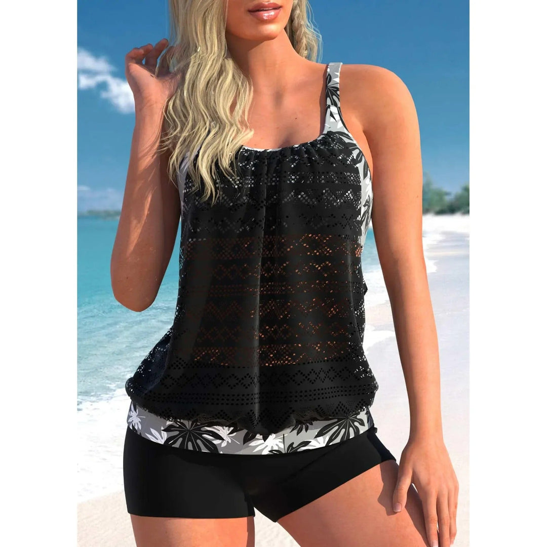 Christine – Two-Piece Lace Tankini Set