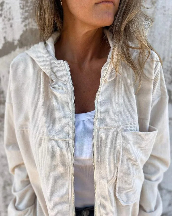 Ella – Corduroy Hooded Jacket